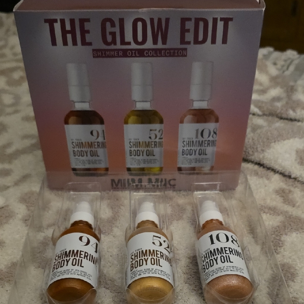MIIM.MIIC Shimmer Oil #94 Intense Vanilla #52  Strawberry Milk #108 Warm Vanilla